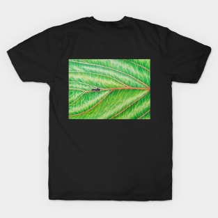 Ant on Leaf of a Chinese Plum Tree T-Shirt